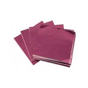 Pink Foil Square 4 Inch x 4 Inch