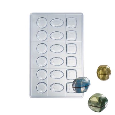 Mixed Jems 3D Polycarbonate Chocolate Mold