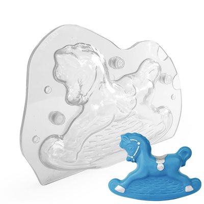 3D Rocking Horse Polycarbonate Chocolate Mold