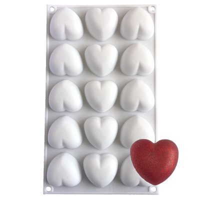 Small Pillow Heart Silicone Baking & Freezing Mold