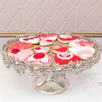 14" Silver Tiara Cake Stand by NY Cake