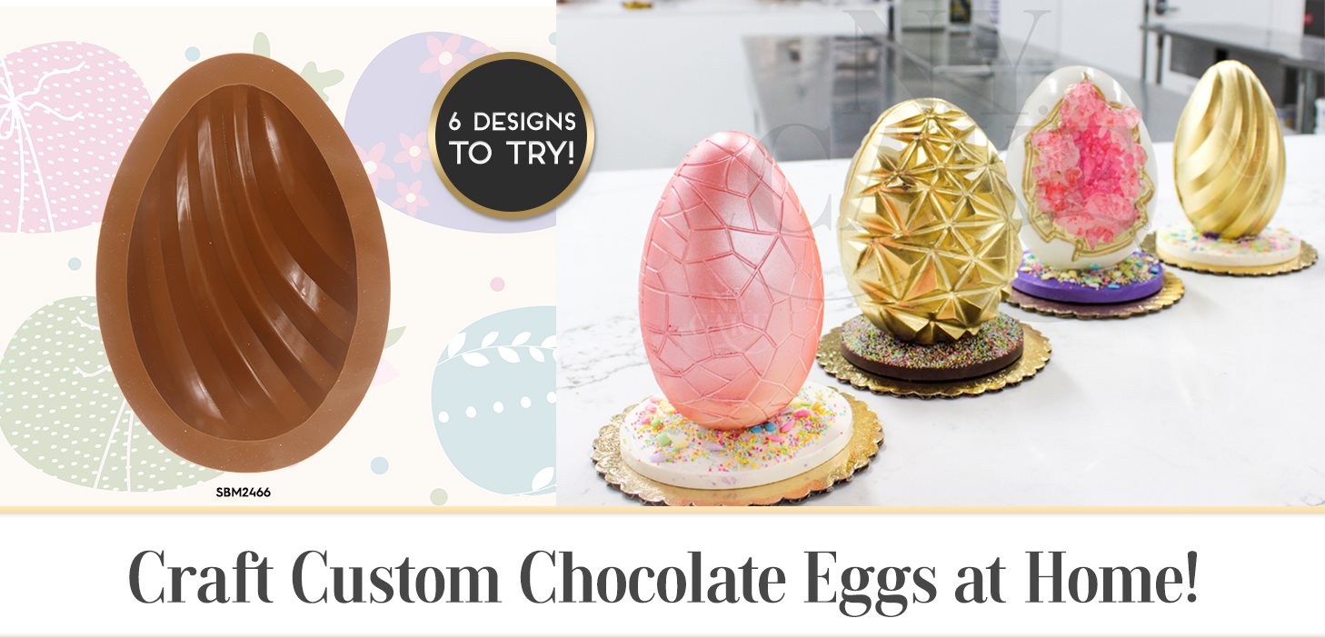 Large Easter Egg Chocolate Design Cracked Egg Cake Mousse