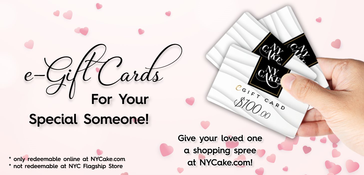 NY Cake Gift Card Valentine Valentine's Baking Cake Decorating Supply
