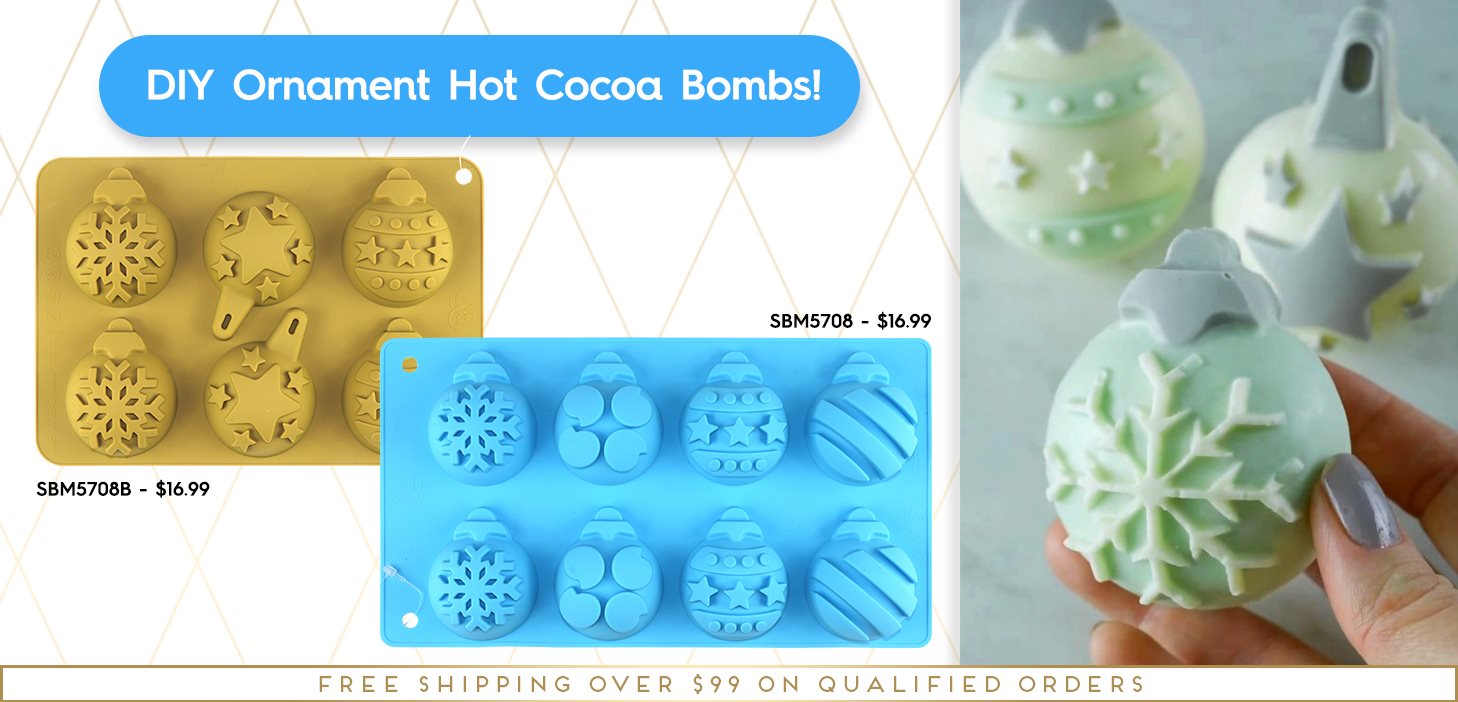 Hot Cocoa Chocolate Bombs Balls Silicone Ornament Mold